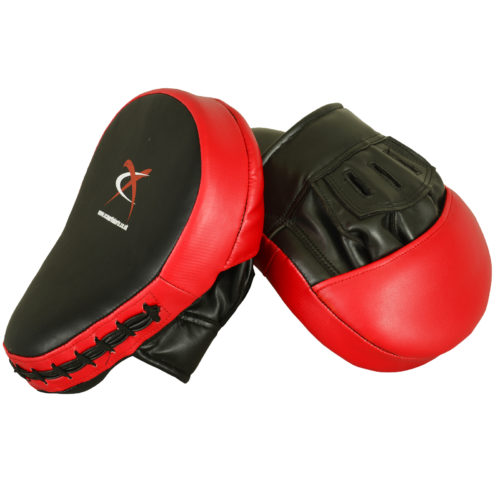 XC Curved Focus Pads Mitts With Boxing Gloves Hook and Jab Punch Bag Kick MMA