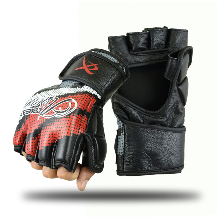 XC Combat Areena Series 4oz MMA Fight Gloves White - Black