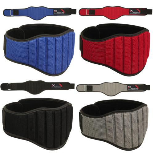 XC Weight Lifting Belt Gym Back Support Fitness Neoprene Belts 8" Wide 4 Colors